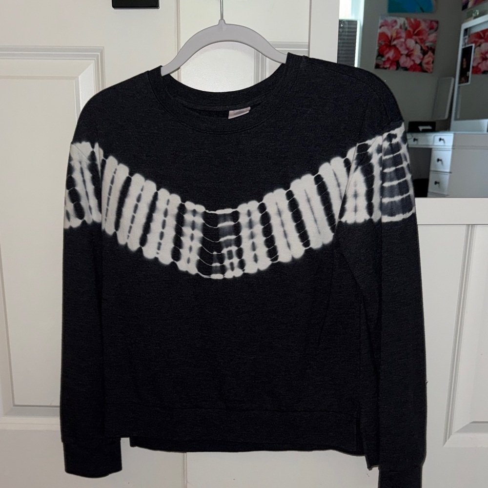 More Than Magic Charcoal and White Sweatshirt